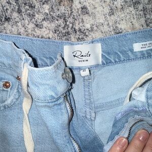 Rails Light Blue Denim Shorts